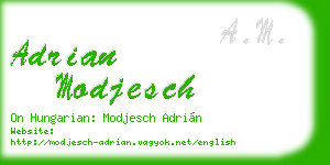 adrian modjesch business card